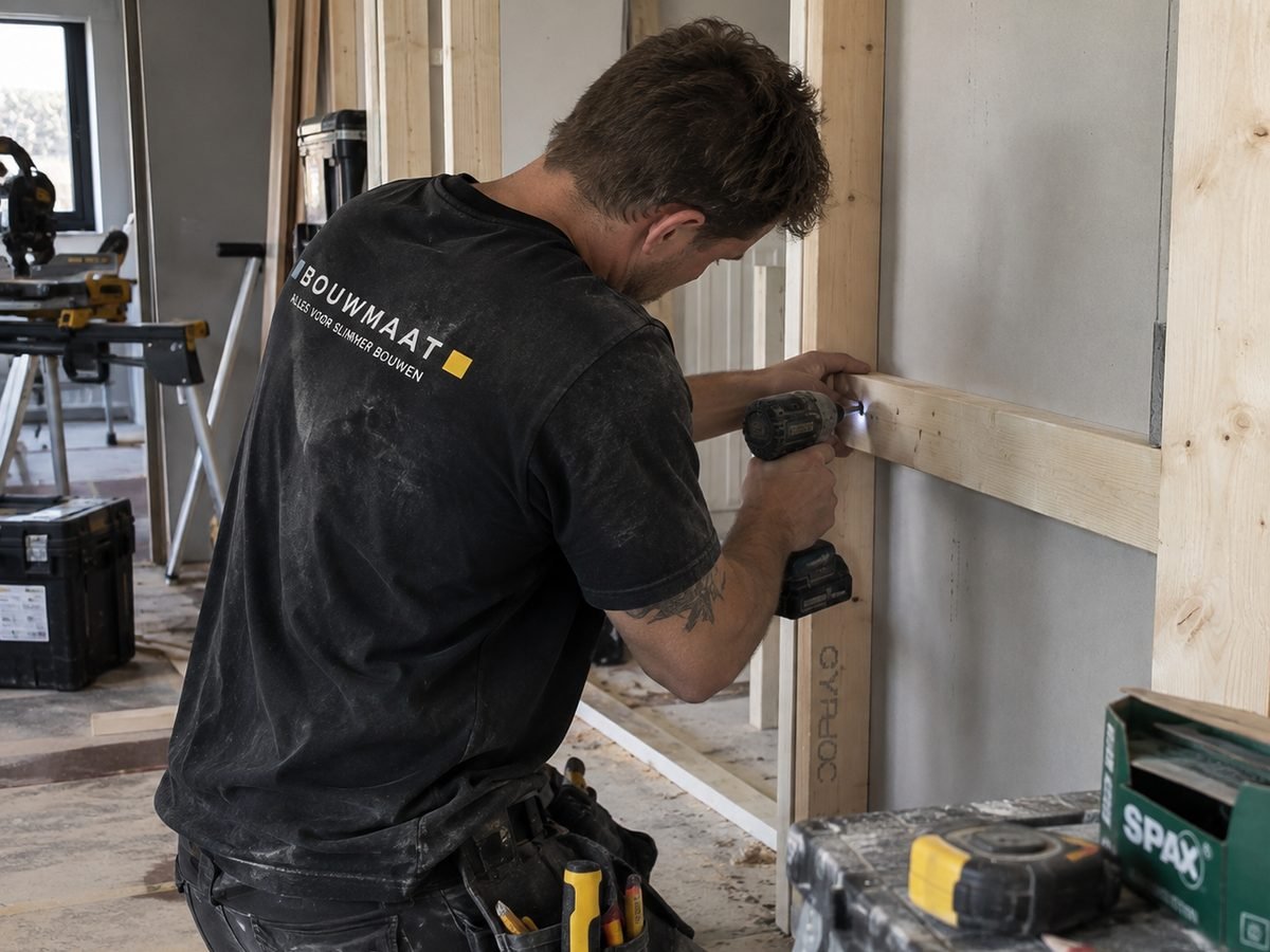 Timmerman aan het werk